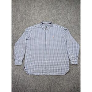 Ralph Lauren Shirt Mens‎ 2XL Gingham Plaid Classic Fit Button Down